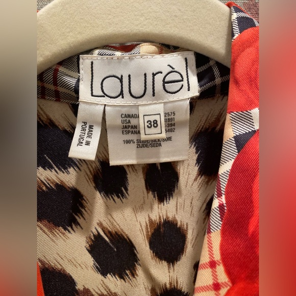 vintage laurel by escada silk blouse size 38 European US Small - Picture 4 of 12